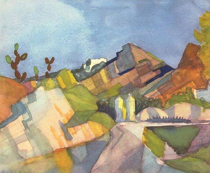 August Macke Felsige Landschaft china oil painting image